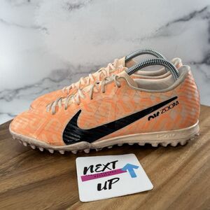 Mens 8-Nike Zoom Vapor 15 Academy Guava Ice Black DZ3477-800 Soccer Turf Shoes
